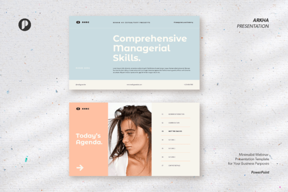 Arkha – Minimalist Webinar Presentation Template