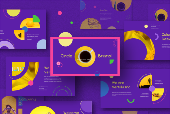 Circle Brand Google Slides Template: A Modern Design Asset for Your Presentations
