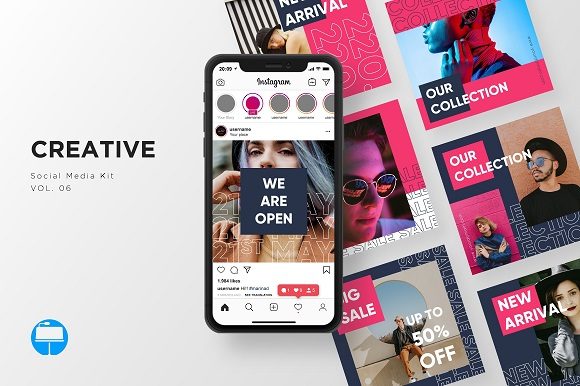 Creative Social Media Kit Vol. 06 KEY: A Modern Visual Toolkit