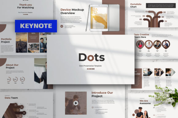 Dots Creative Keynote: A Modern Template for Impactful Presentations