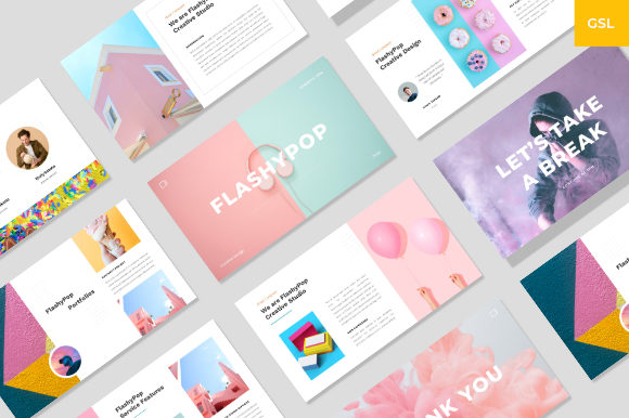Elevate Your Pitch with the FlashyPopCreative Google Slides Template