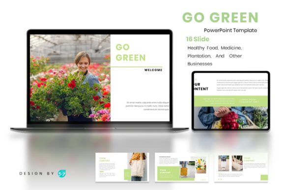 Go Green: A PowerPoint Template for Modern, Nature-Inspired Presentations