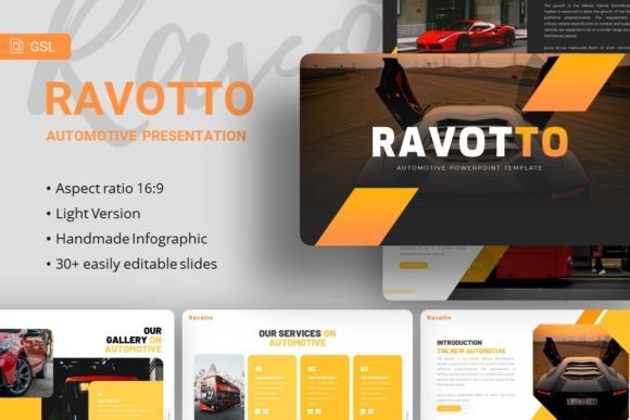 Google Slides - Ravotto: A Modern Automotive Template