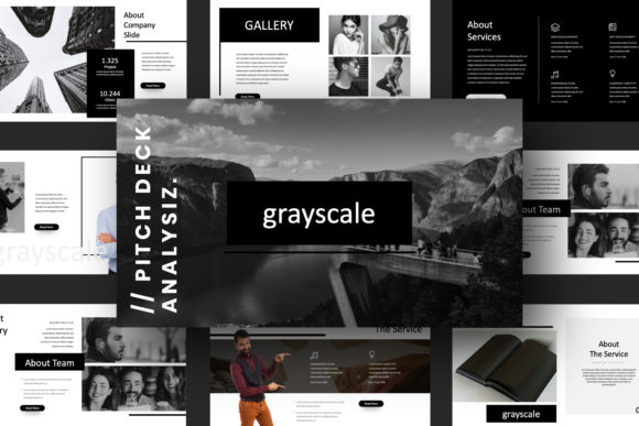 Grayscale Creative Powerpoint: A Design Asset for Modern Brands