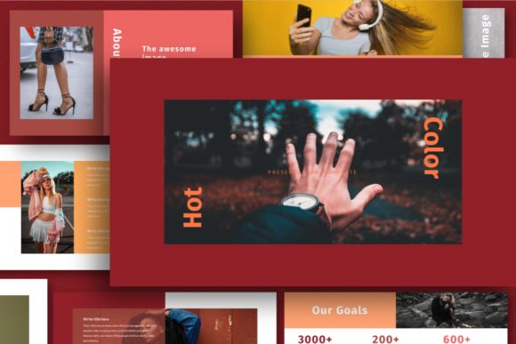 Hot Color Keynote Template: A Vibrant Framework for Any Pitch