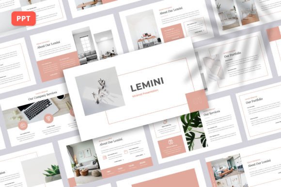 Mastering Minimalism: The Lemini PowerPoint Template