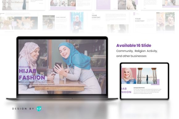 Powerpoint Template - Hijab's Fashion: A Modern Design Toolkit