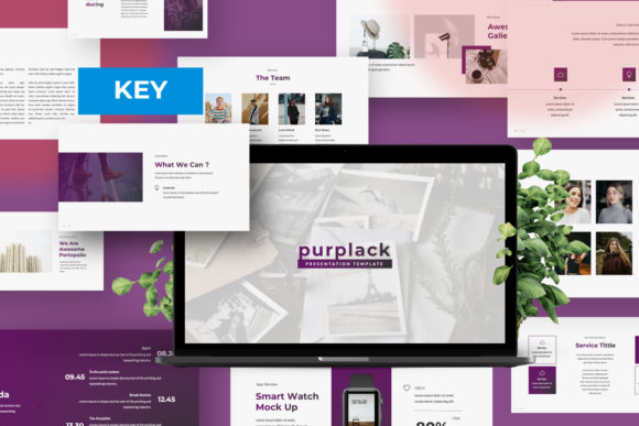 Purplack Creative Keynote: A Modern Template for Powerful Presentations